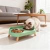 Elevated Cat Bowls Stainless Steel Water Dish Puppy Feeding Bowl for Pet Indoor Outdoor Home Office Apartment Garden Park