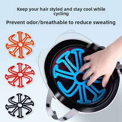 Helmet Anti-pressure Hairstyle Helmet Inner Lining Half Helmet No Hair Compression Silicone Pad Protection Gadget No Hairstyle Compression