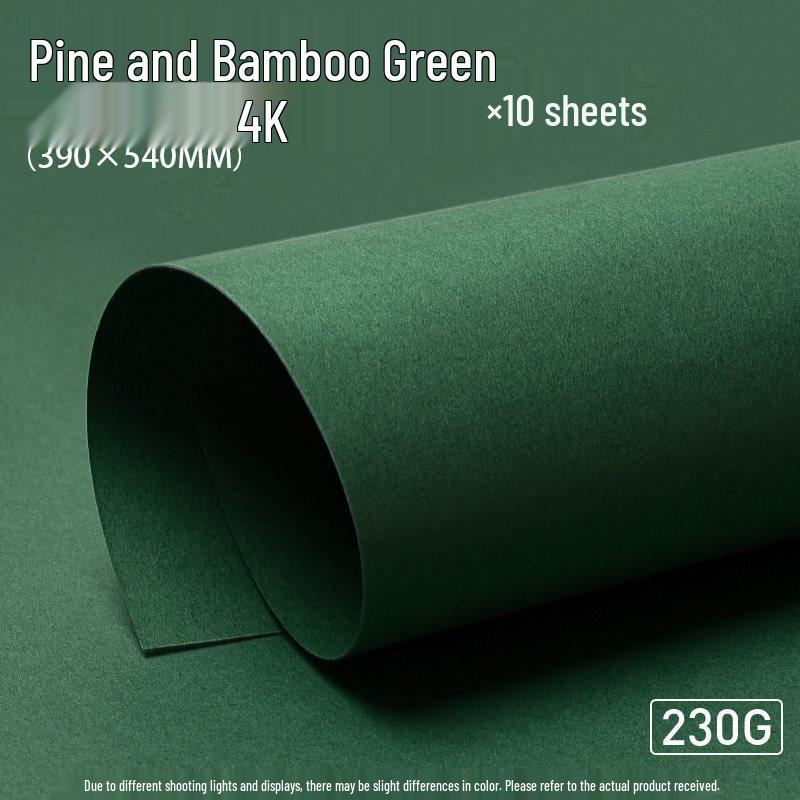 Yuanhao Green Series Cardstock: Light, Dark, Army, and Forest Green - 4k Colored Paper for A4 & A3 Backgrounds and Kindergarten DI.