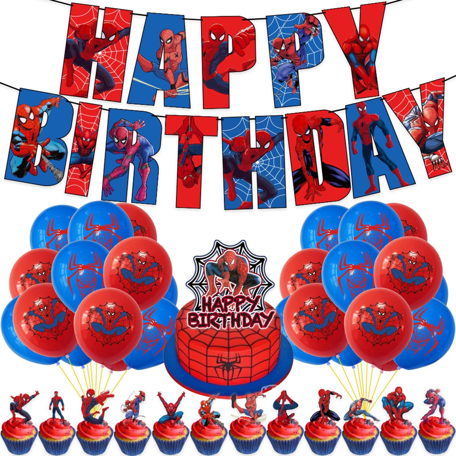 

Theme Birthday Party Decoration Children s Birthday Flag Cake Inserted Pendant Party Layout One Size