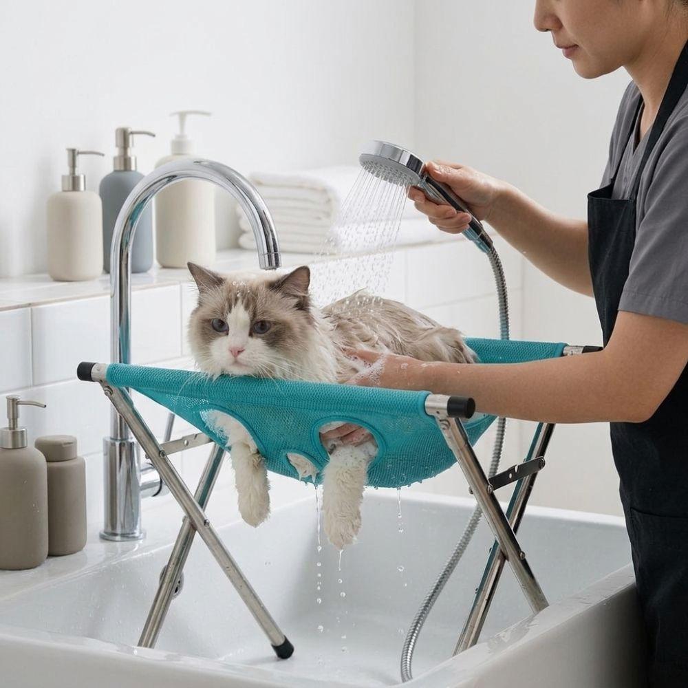 Ammaca per toelettatura animali domestici ad asciugatura rapida Stazione di lavaggio per animali domestici antigraffio Articoli per la toelettatura
