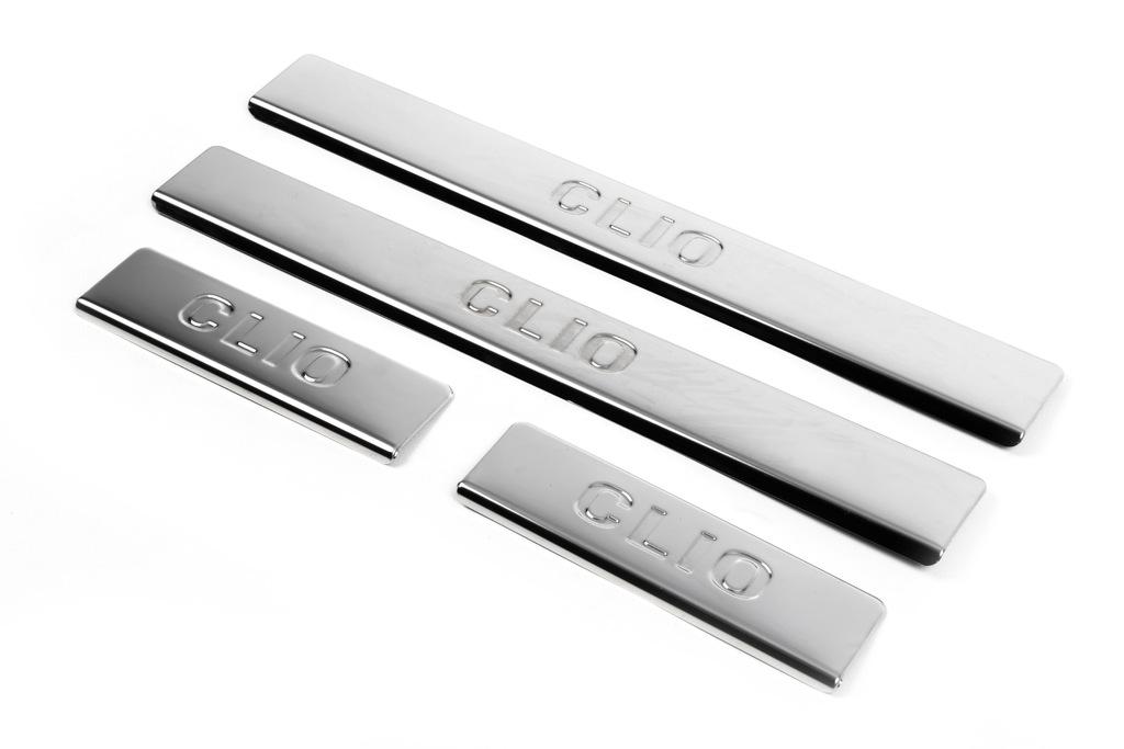 Door Sills OmsaLine (4 Pcs, Stainless Steel) for Renault Clio IV 2012-2019