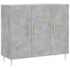 VidaXL Buffet Concrete Grey 90x34x80 Cm Engineered Wood 828096
