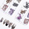 1Set 3D Butterfly Nails Charm Nails Rhinestones DecorationCrafts Nails Supplies Nails Art Suitable for Nails Enthusiasts