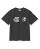 Leijimeli Loose Spike 20-Count Cotton Oversized Short Sleeve T-Shirt Dark Gray