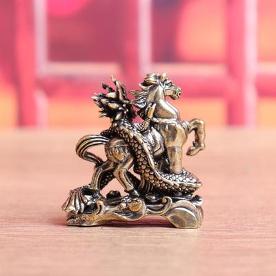 2026  Creative Horse Cute Statue Key Chain Pendant Home Office Desktop Ornaments Funny Toys Party Gift