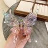 Colorful Liquid Butterfly Hair Claw Claw Clip Acrylic Butterfly Crab Clip Headwear Hair Accessories Large Shark Clip Women