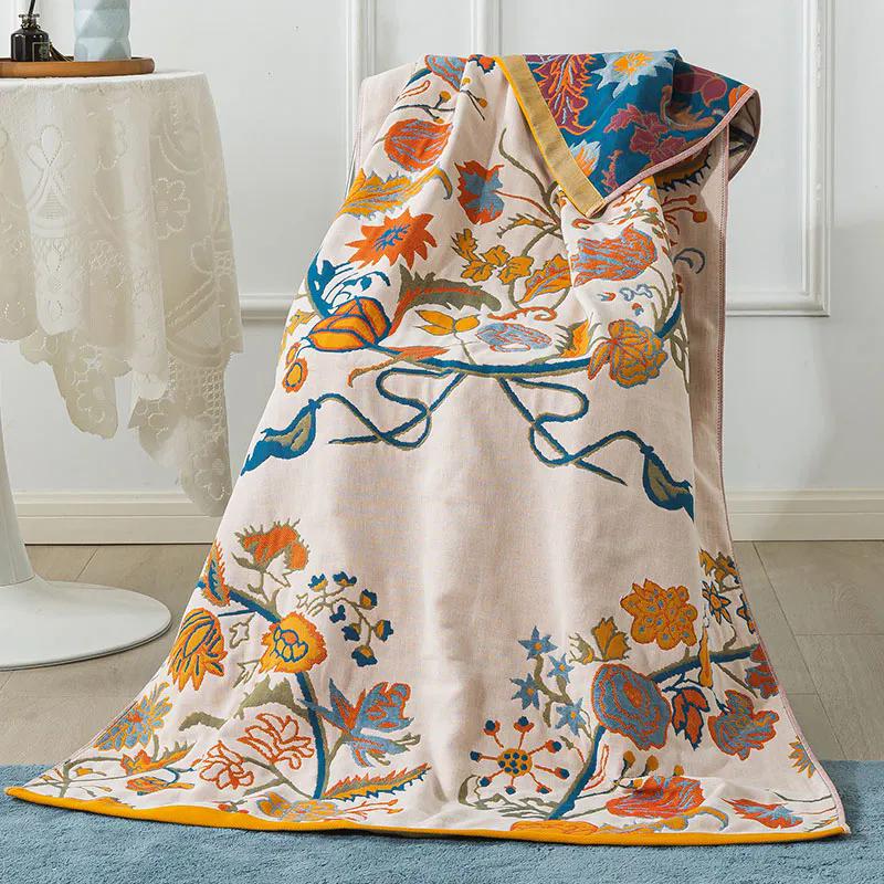 Cotton Gauze Bath Towel 90x180cm Enlarged Thick Bath Wrap Household Couple Absorbent Quick-drying Large Towel