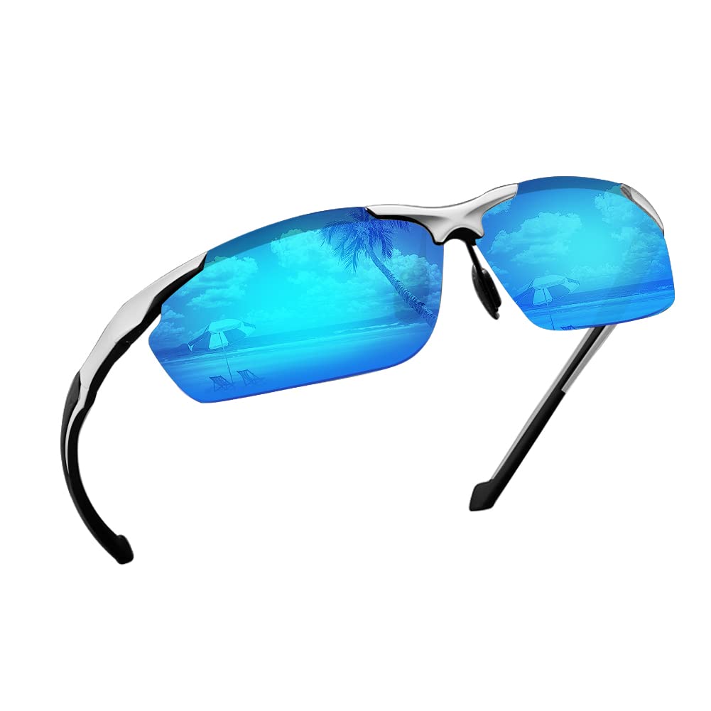 

Glazata Polarized Sports Day and Night UV400 for Night and Driving Sunglasses, Use, Ultra-Lightweight Metal, Protection, Driving, Baseball, Cycling,