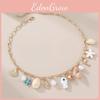 Summer Fashion Pendant Necklace For Women With Ocean Motif Zinc Alloy Chain