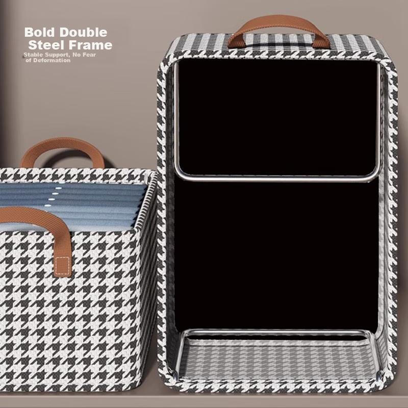 Clothes Storage Box, Household Drawer-Style Fabric Storage Container, Organizing Storage Cabinet, Layered Storage, 6 Pieces 47*28*20cm