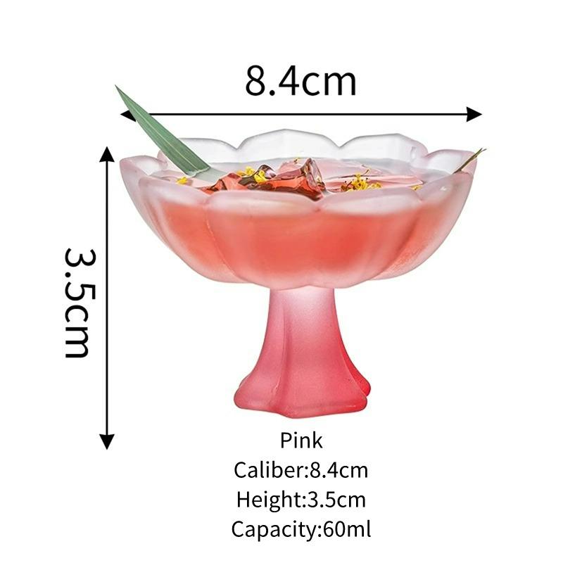 Lotus Cocktail Glasses Cups Tipsy Shot Glass Cup Creative Wine Glass Sake Cups Japanese Style Shot Glass Cups Set Bar Tools 60-500ml
