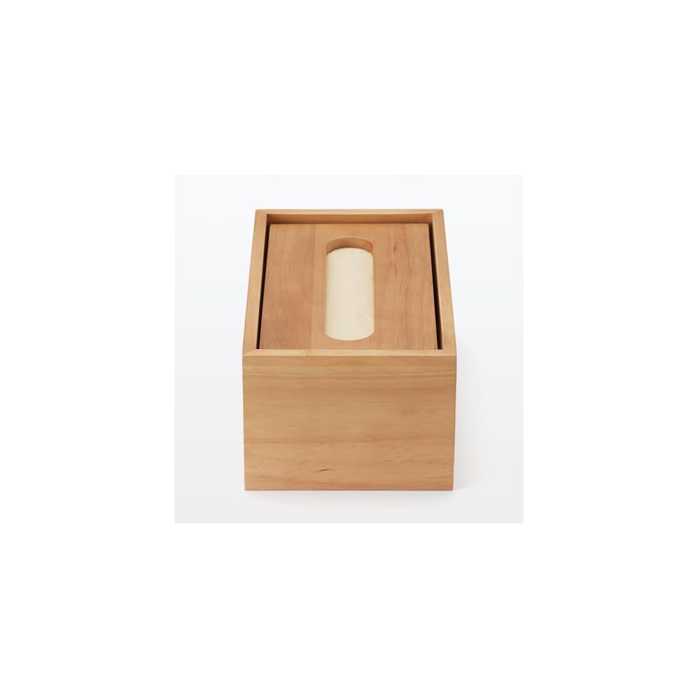 MUJI Wooden Tissue Box, Inner Dimensions: Width 205 x Depth 11 x Height 85cm, for Soft Pack