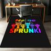 Custom Name Sprunki Printed Carpet,Rug for Office Chair Living Room Bedroom Kitchen Room Decor Gifts.