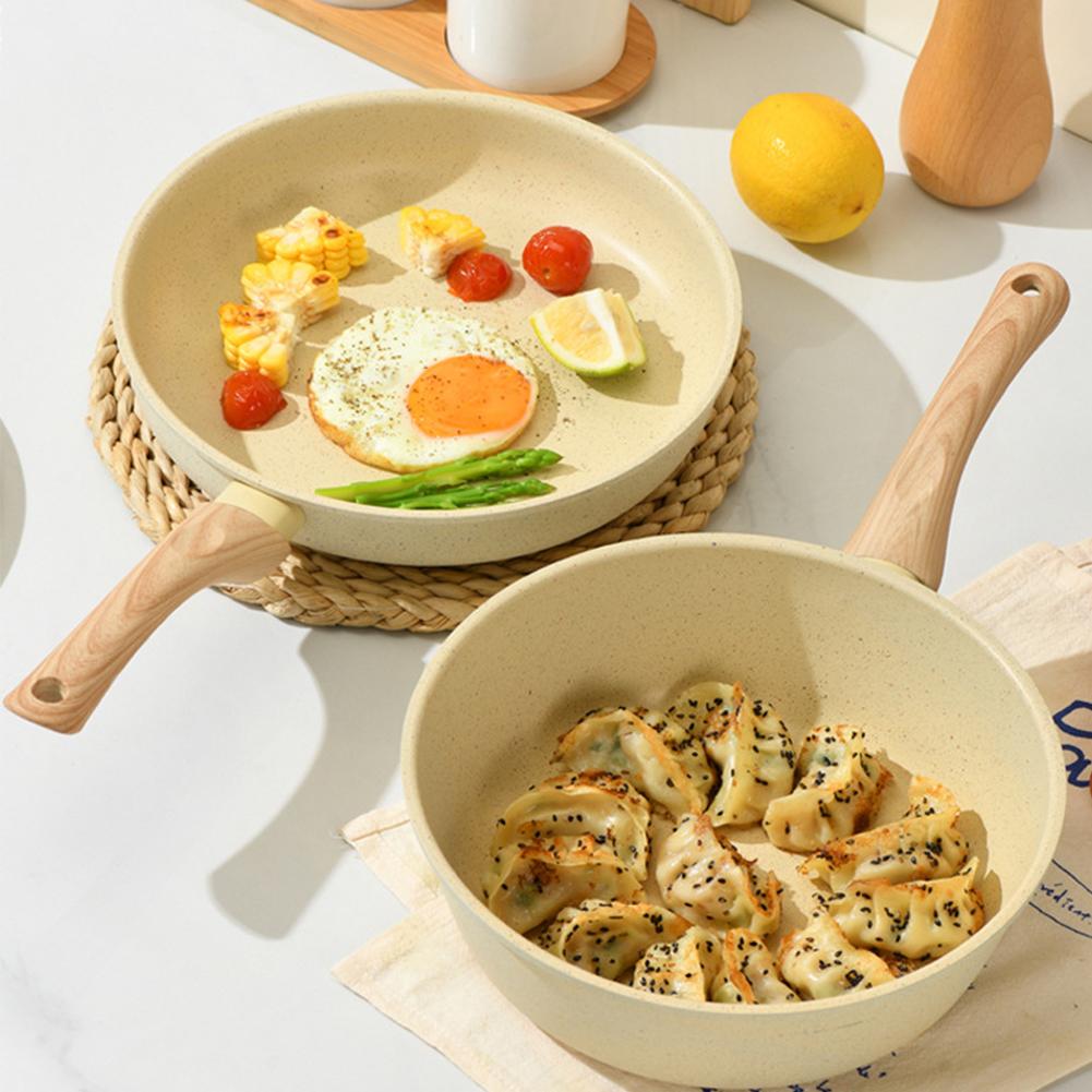 Nonstick Frying Pan Skillet with Lid Omelet Pan PFOA/PFAS/PTFE Free Egg Pan Heat Resistant Handle for Eggs & Omelets