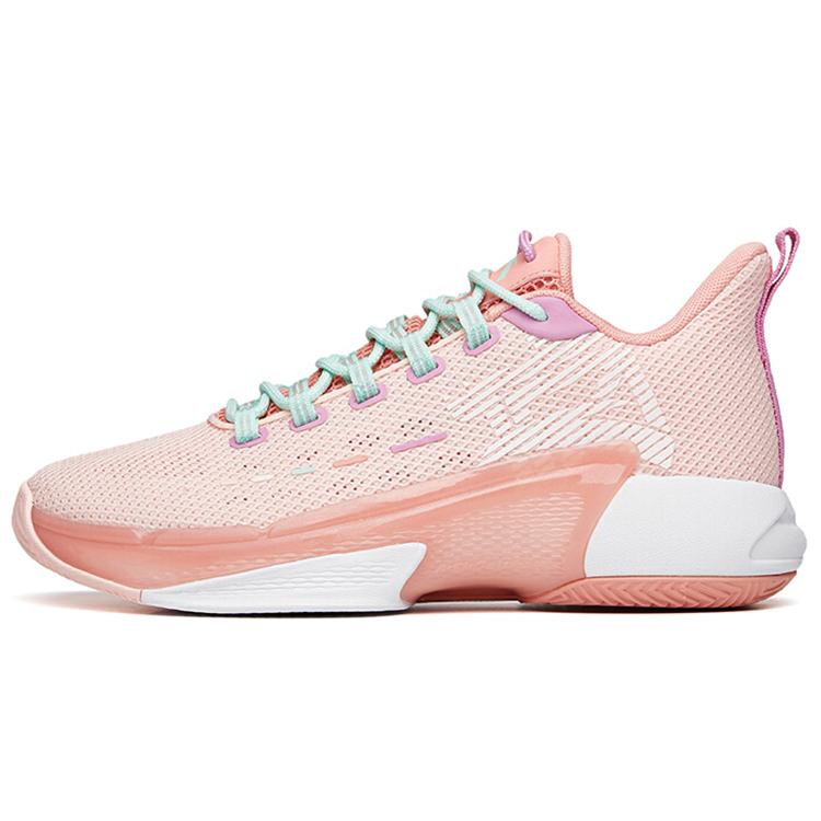 

new Anta Attack 3 Cushioning Anti Slip And Wear Resistant Low Top Basketball Shoes Pink 44.5