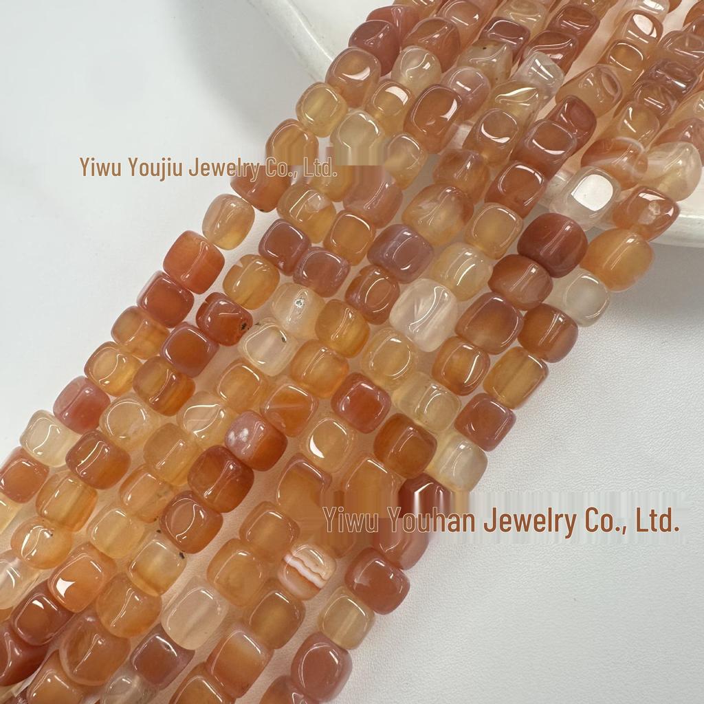 Square Weathered Sugar Cube Stone Beads - DIY Bracelet & Jewelry Accessories