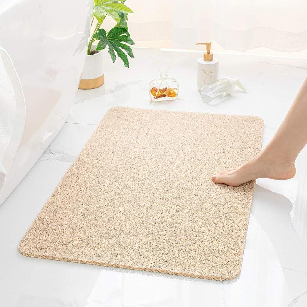 Hohle Seide Anti-Rutsch Badezimmer Matte - Volle Abdeckung Drainage für Dusche, Toilette und Haushalt