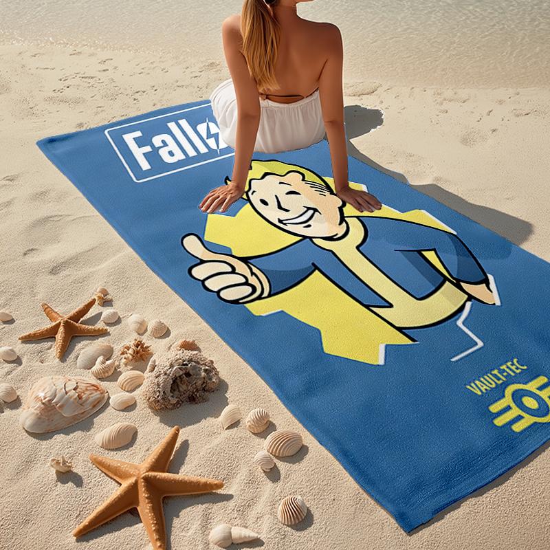 Vault-Tec Fashion Beach Towel: Ideal for Summer Adventures Soft, absorbent and quick drying suitable for swimming and bathing