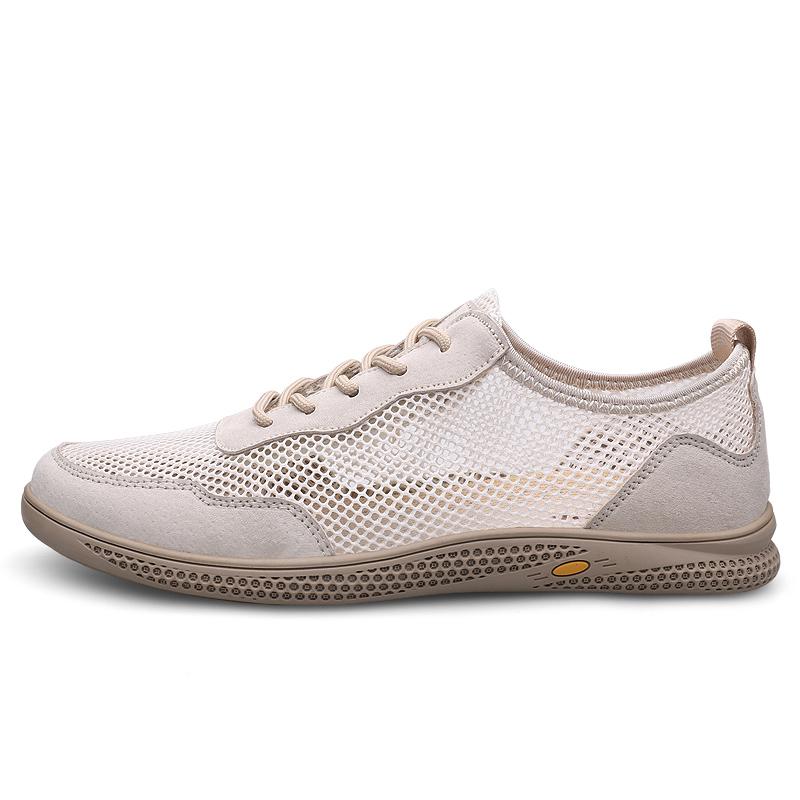 Sommer Hochwertige Neue Stile Ausgehöhlt Herren Atmungsaktive Sandalen Rutschfest Strandschuhe Schnürschuhe Herren Mesh Freizeitschuhe