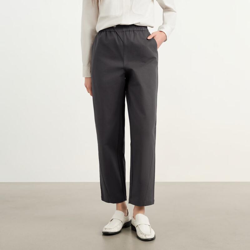 Elva' Island Women's Petite Straight Casual Trousers