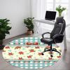1 Stück Blumengkorb Büro Runder Teppich, Teppich für Büro, Gaming, Leichte Runde Bodenmatte yy260208046