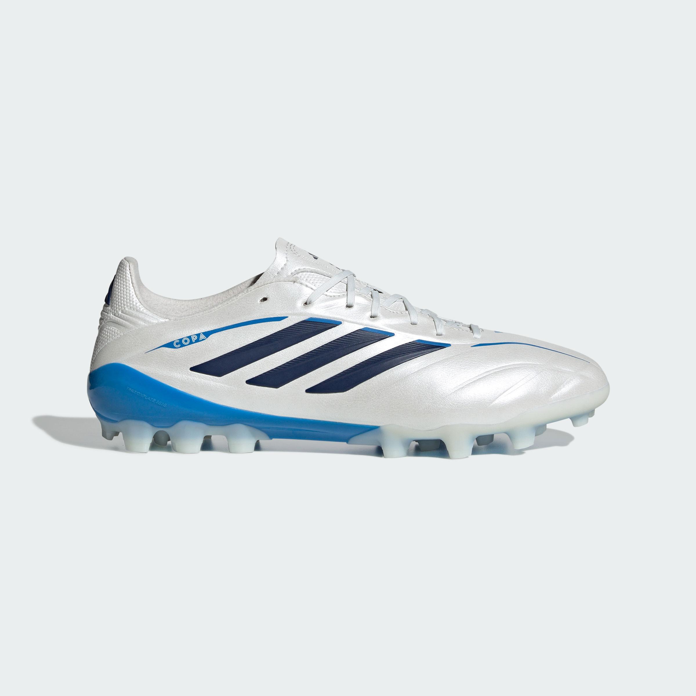 Adidas Copa Pure.4 Soccer Shoes Unisex White Metal/Dark Blue/Laser Bri 41