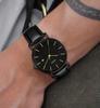 Leather Watch N [BUREI] Men's Watch, Stylish, Band, Business, Thin, Brand, Simple, Men's