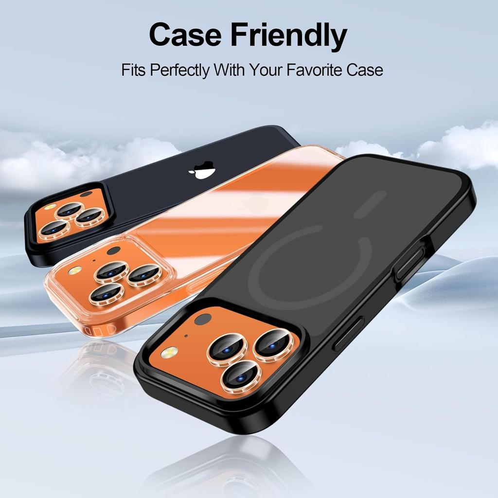 3 Pcs Camera Lens Screen Protector Film for iPhone iPhone 17 Air 17E 16E 16 Pro Max 15 Plus 14 13 Mini 12 11 17 Pro Clear Tempered Glass Lens Cover