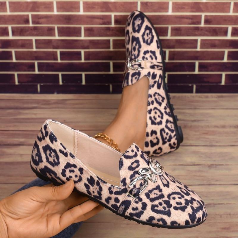 Autumn Large Size Single Shoes Women's New Flying Woven Shallow Mouth Chain One Pedal Outer Wear Casual Flat Shoes
