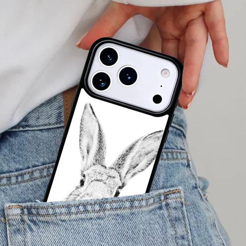 Bunny Rabbits print Phone Case for iPhone 16e 15 14 13 12 17 Pro Max Plus Air 17pro Cover Coque