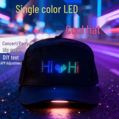 Bluetooth-gesteuerte LED-Leuchtmütze für Bühne und Weihnachtsfeiern