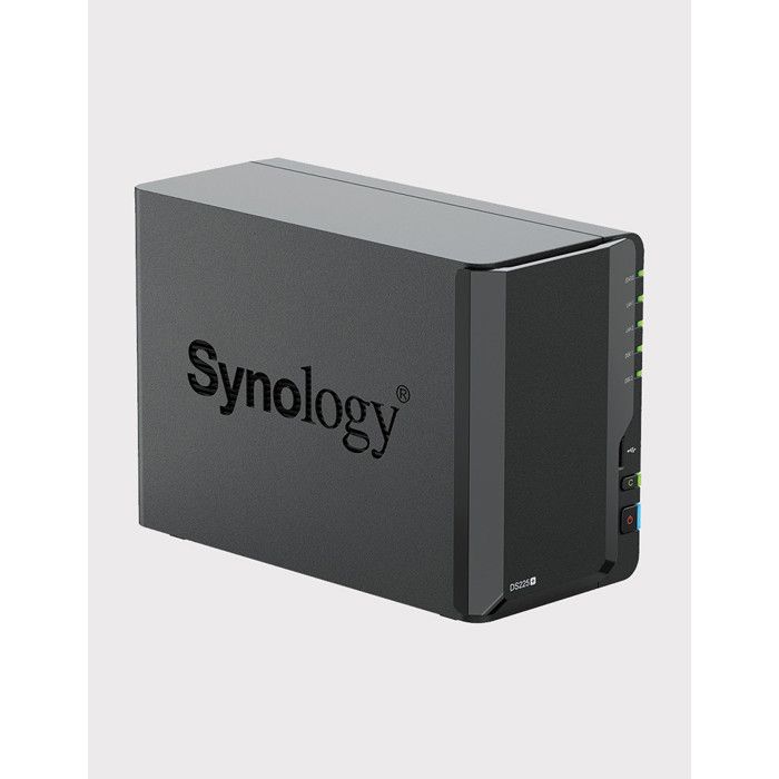 NAS De Escritorio Synology DS225+ 2 Bahías Intel Celeron J4125 2GB DDR4 Dual LAN Backup Nube