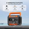 Flashfish P66+TSP100 Portable Power Station 300W Output Power 7 Outputs 3 Ways To Recharge 6-layer Protection