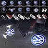 2pcs HD Led Welcome Light Car Door Projector Lamps For Golf B5 B6 B7 B8 CC EOS Sagitar Passat TIGUAN TOUAREG Touran CWS1