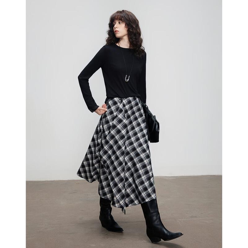 Demana Women s Ruffled A-Line Midi Skirt S
