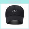 Korean Casual Baseball Cap With Embroidered Facial Expression For Student Outings