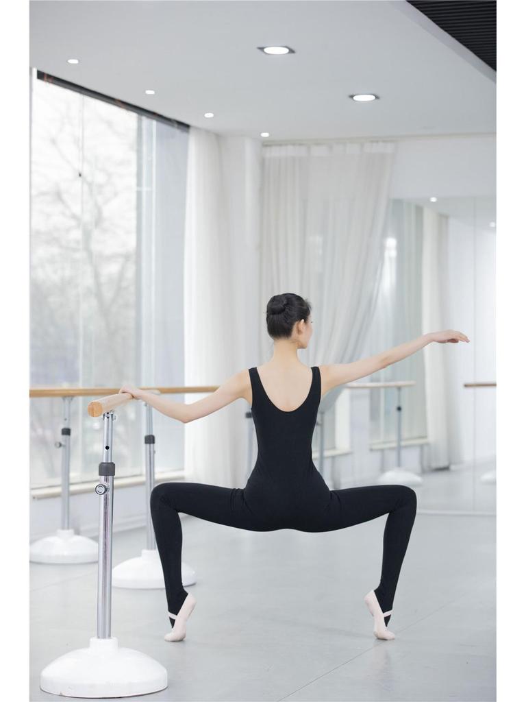 Women's Ballet Dance Leotard with Footed Tights - Gymnastics Vest for Practice and Performance