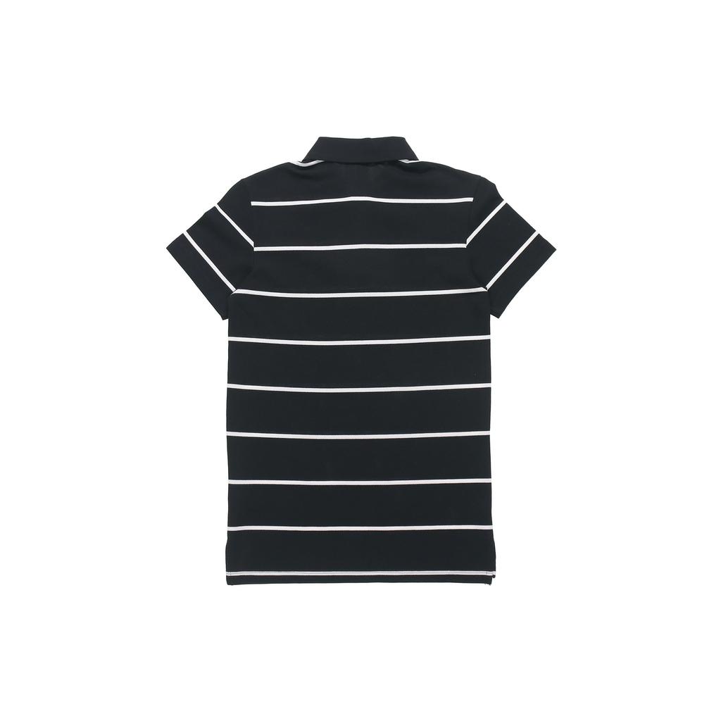 Adidas Yarn Dye Striped Short Sleeve Polo Shirt Men Tops Black FT2836