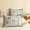4-Layer Cotton Gauze Pillowcase Set Adults With Snap Soft Breathable Bedding Cover