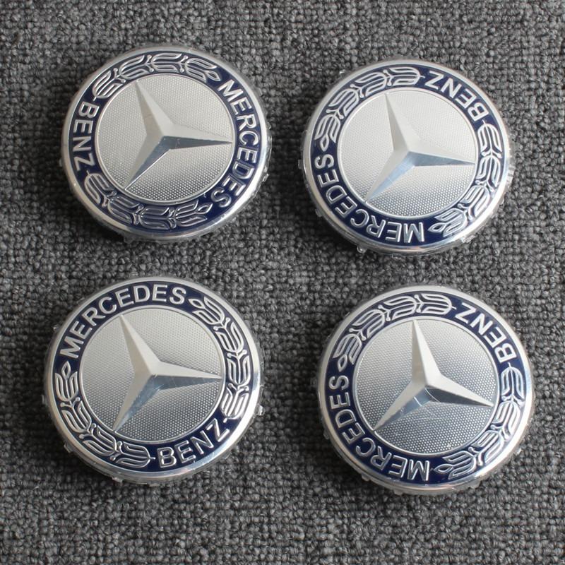 75mm 4pcs For Mercedes Benz W211 W205 W213 W203 C218 A207 CLA CLS E Class For Mercedes Benz wheel center cap Hub cap Accessories FA1