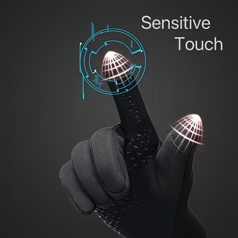Warm touch screen winter gloves, durable for cold weather cycling and skiing, fashionable design outdoor sports, winter accessories and equipment