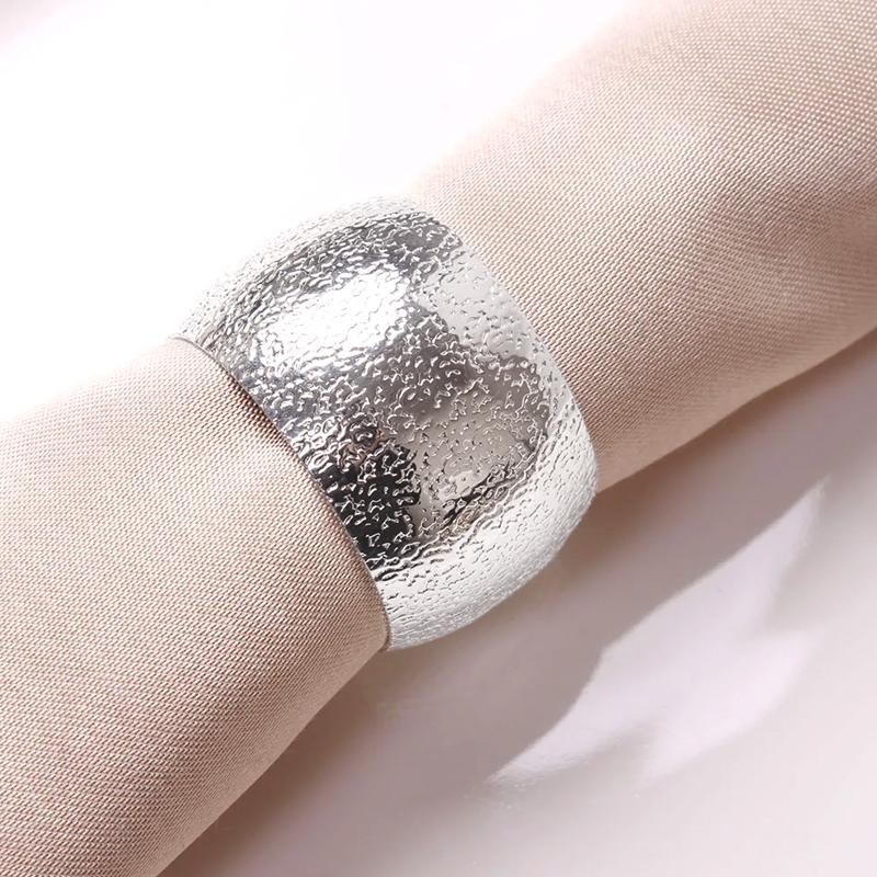 12Pcs Napkin Buckle Dining Room Metal for Wedding Party Ring Models Simple Napkin Holder Napkin Rings Table Decor