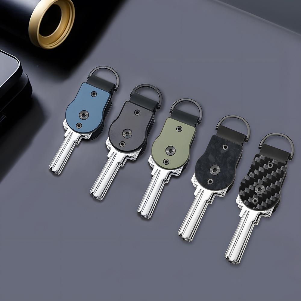 Mini Key Holder Hold 2-5 Keys Key Fob Portable Keychain for Universal Size
