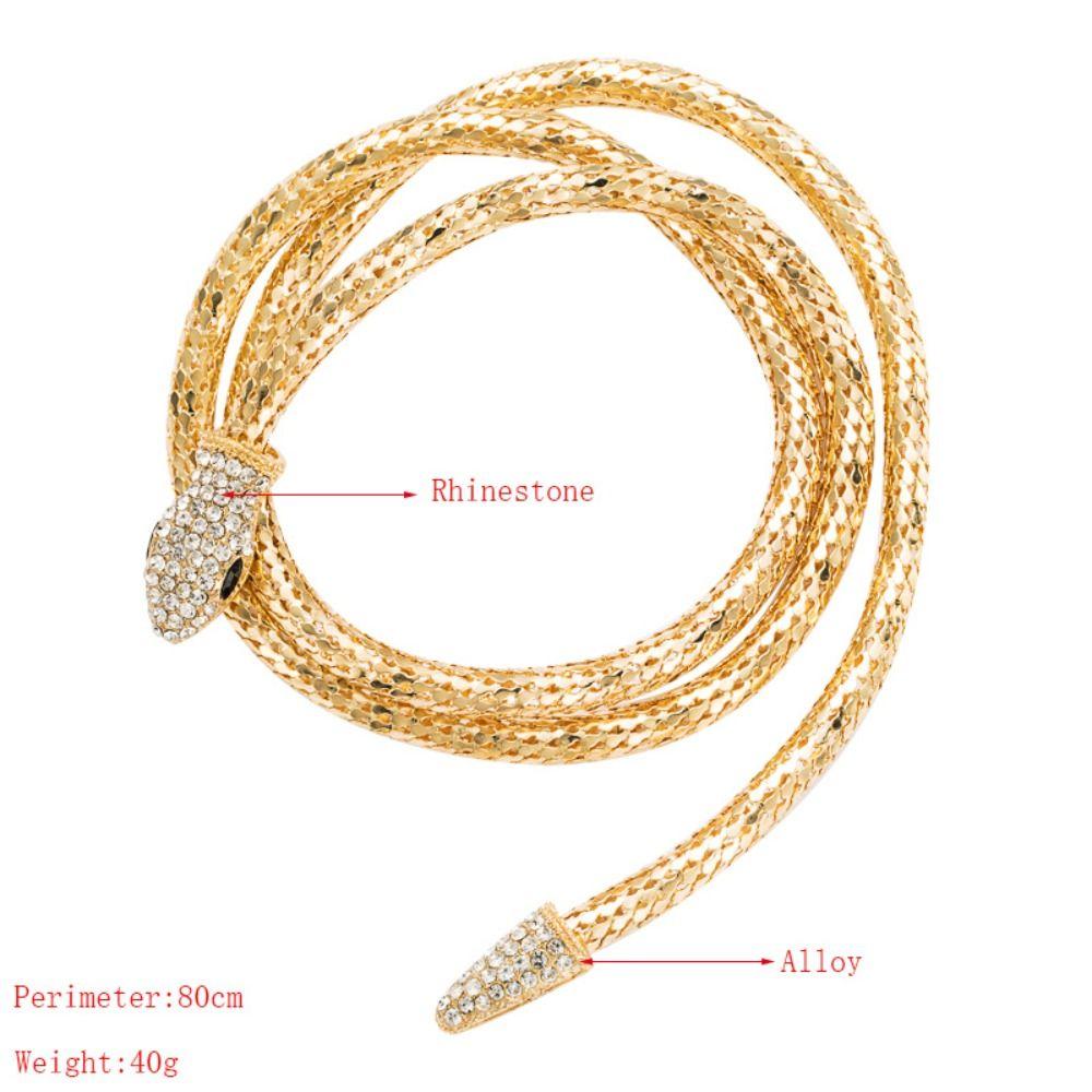 Alloy Bendable Snake Necklace Twistable Bracelet Creative Gift Flexible Choker