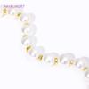 18K Gold Plated 3/4/6mm Round Smooth Spacer Beads,Separator For Beads,Brass Bracelet Beads For Jewelry Making, DIY Accessories