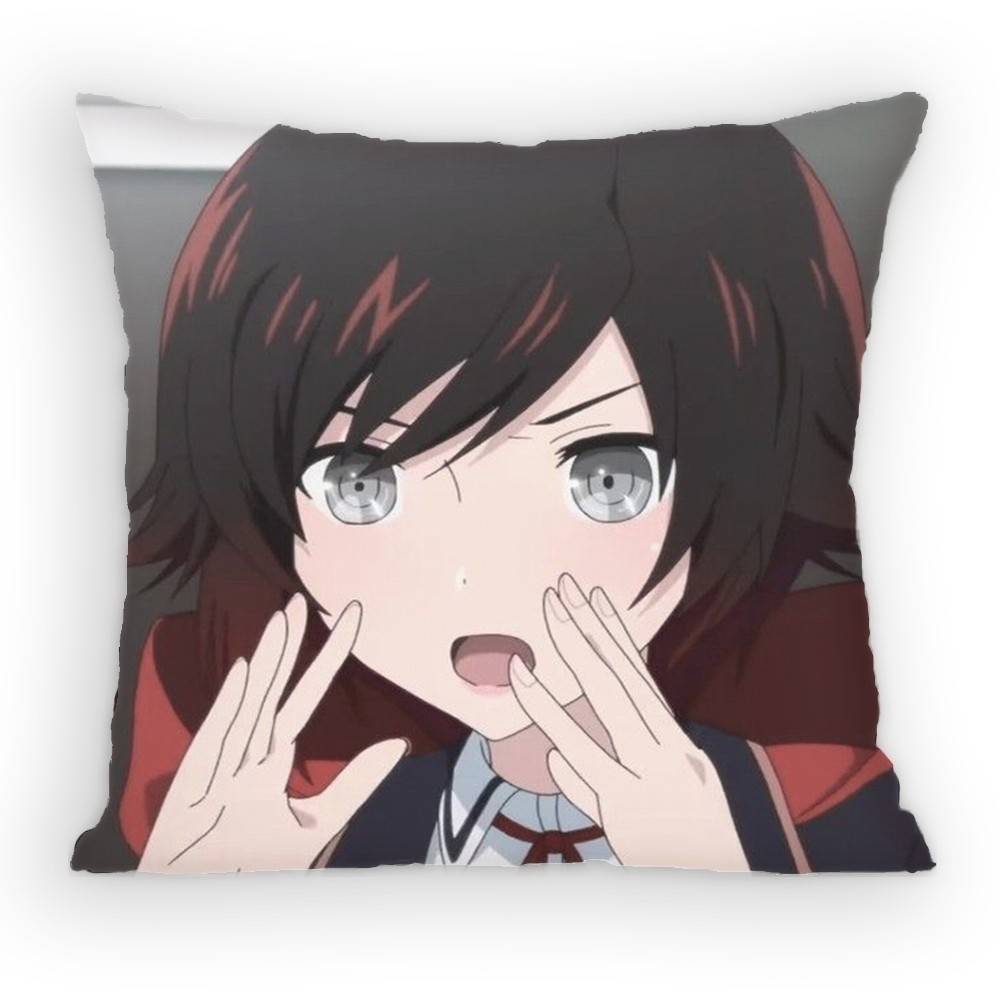 Rwby Ice Queendom Ruby Rose Pillow Case Anti-Dustmite Pillowcase Invisible Zipper Silky Sofa Cushion Cover For Bedroom