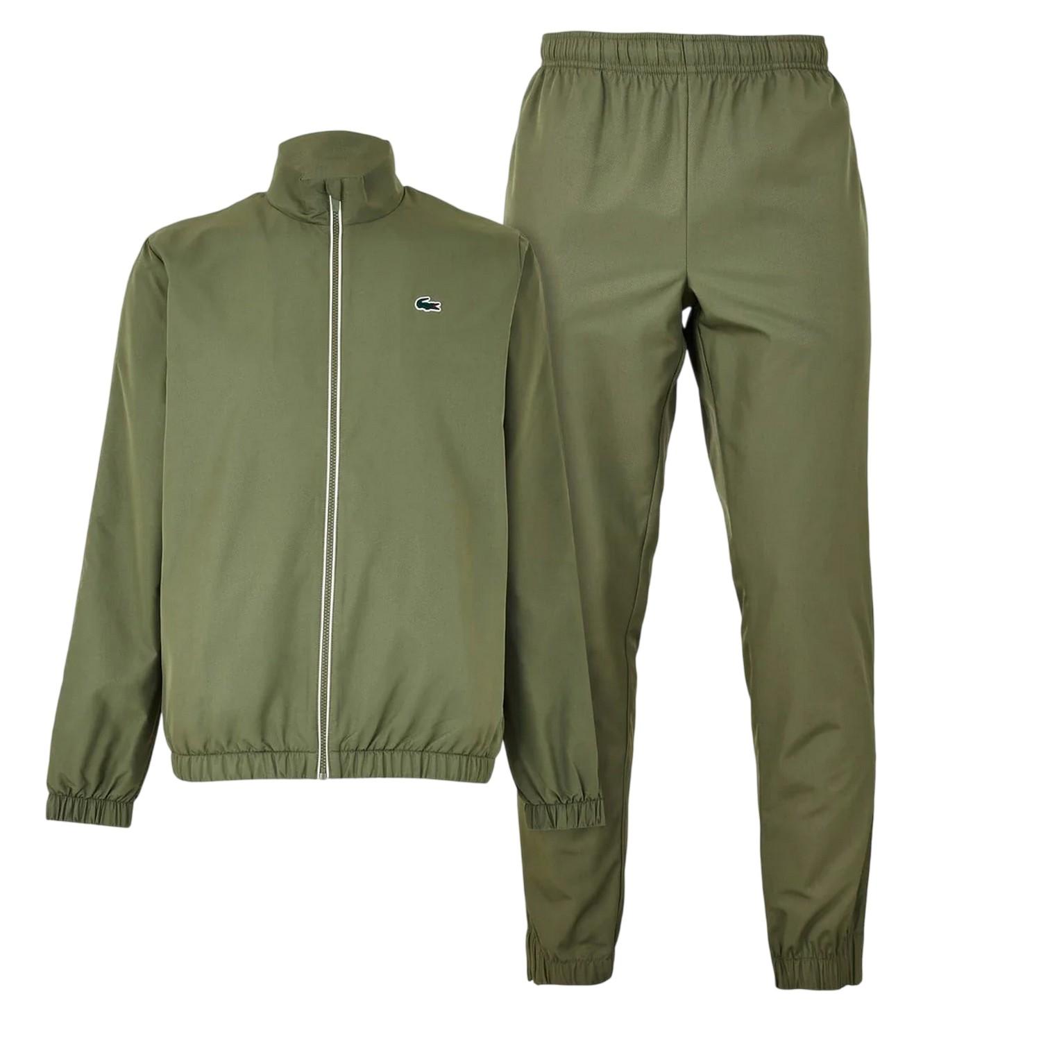 Lacoste Herren Logo Rollkragen Trainingsanzug XS khaki/grün