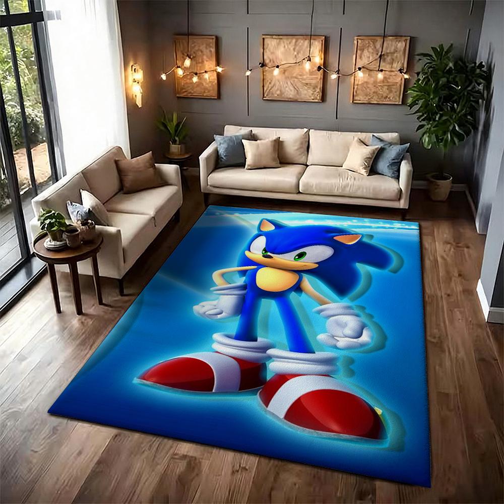 Sonic Hedgehog Carpet Non Slip Rug Plush Rug Small Rug Kitchen Floor Mat Outdoor Rug Non Shedding
