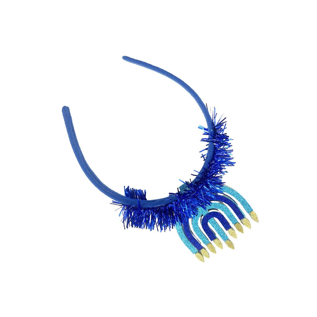 Chanukah Decorative Headgear Simulation Menorah Headband Hair Tiaras Holiday Party Headpiece Carnivals Headwear